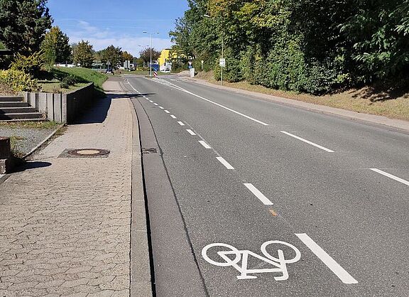 Schutzstreifen in Kirkel, Neunkircher Straße