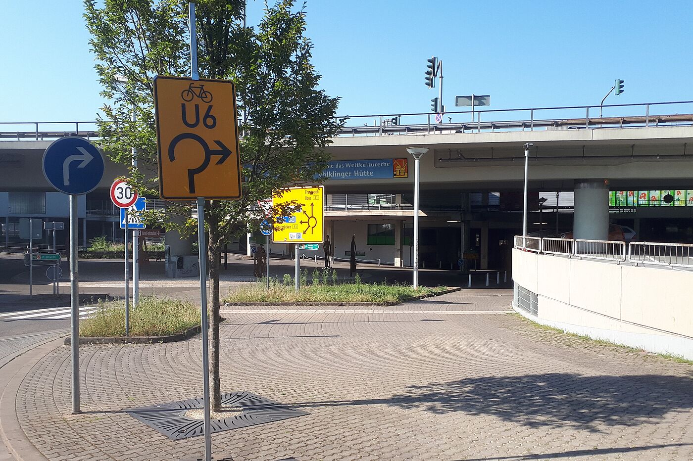 Umleitung U6 Poststraße