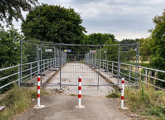 Brückensperrung in Niederbexbach