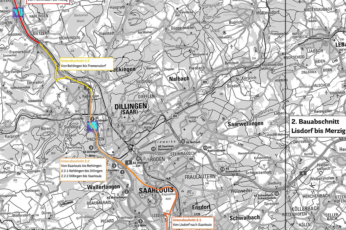 Übersicht-Saarradweg Teil 2