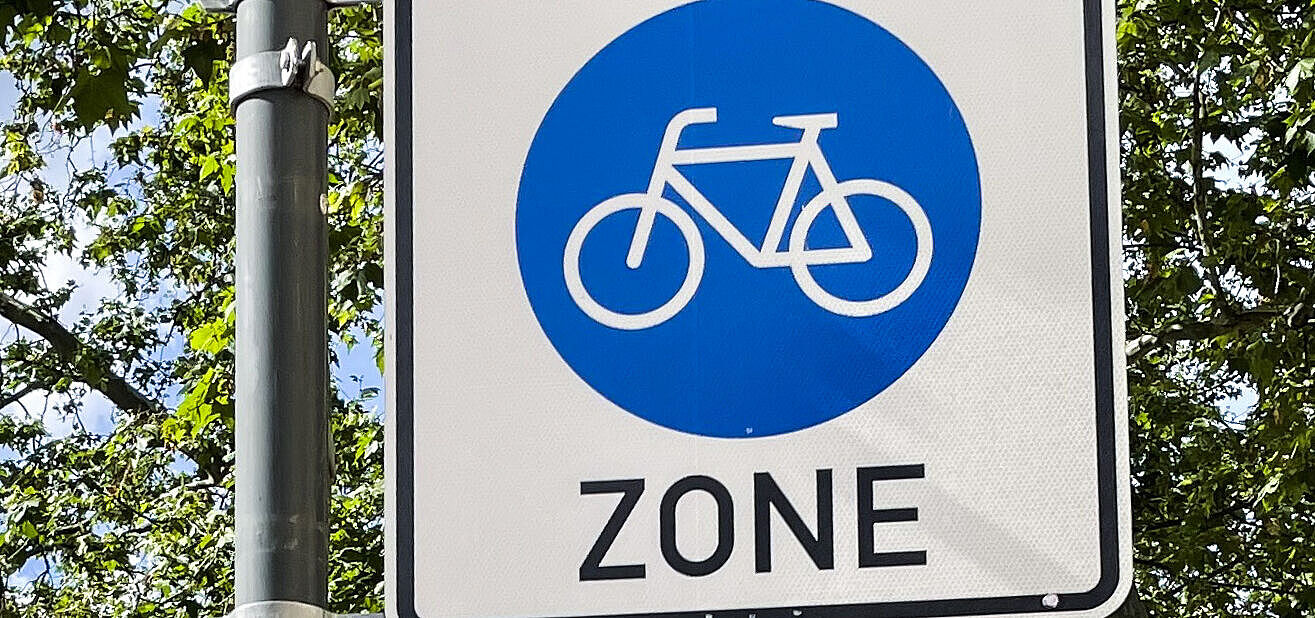 Fahrradzone Nauwieser Viertel Fahrradzone im Nauwieser Viertel
