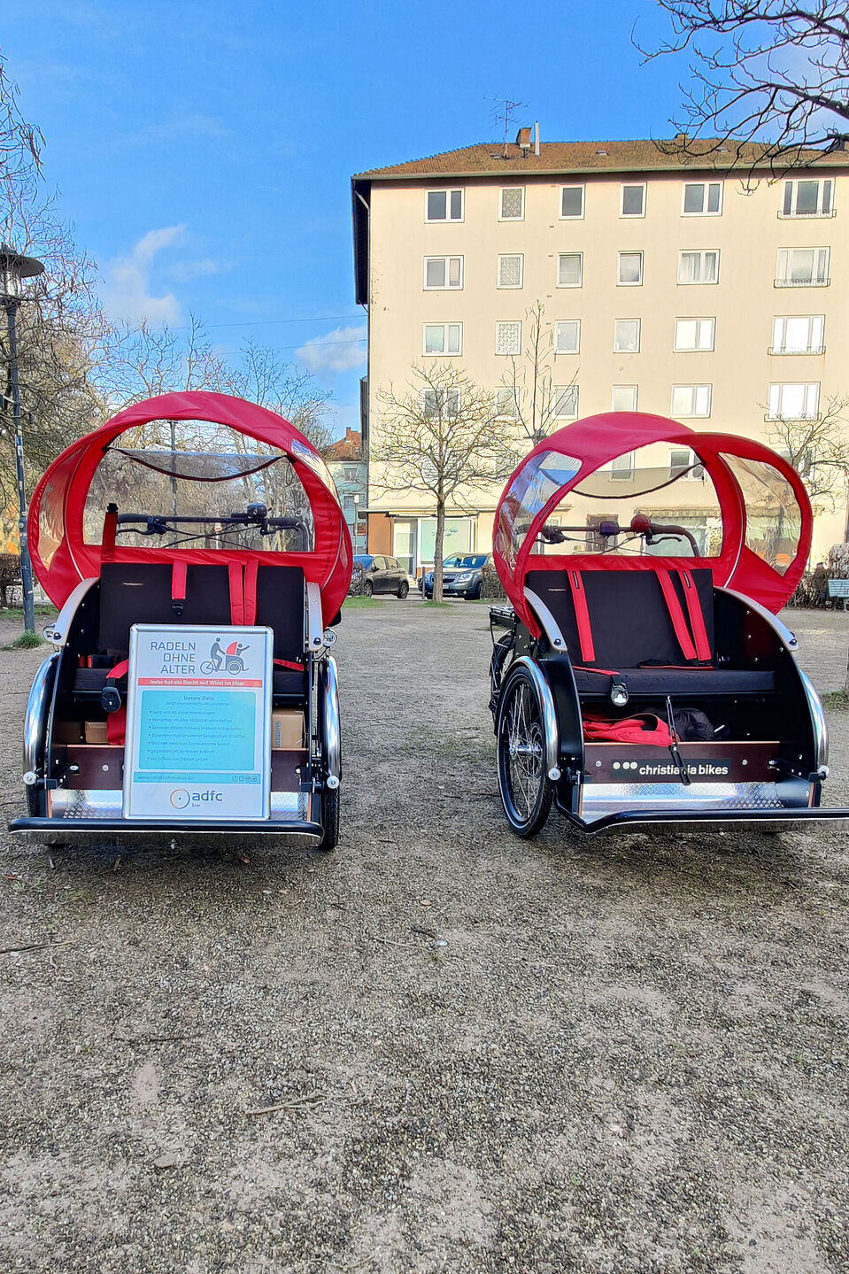 Fahrrad-Rikschas Radeln ohne Alter