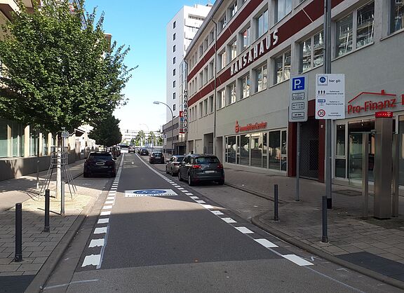 Saarbrücken, Hohenzollernstraße = Fahrradstraße