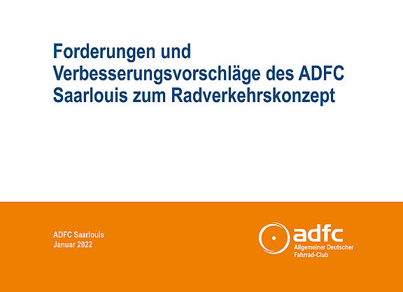 ADFC Saarlouis zum Radverkehrskonzept