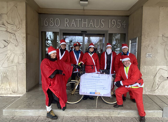 Weihnachtsradler in Saarlouis