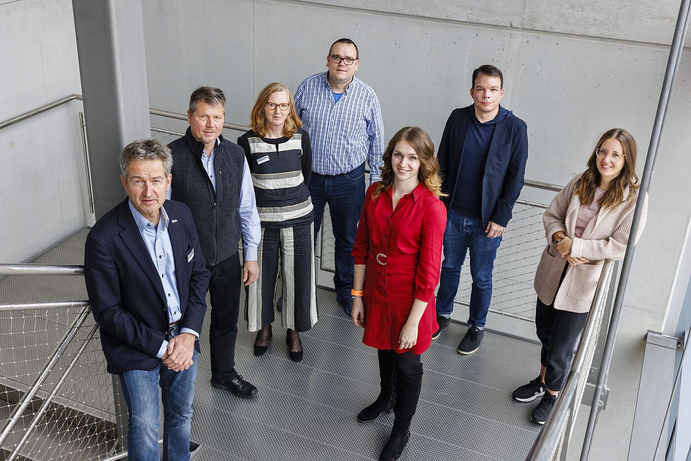 Der ADFC-Bundesvorstand (v.l.n.r.): Christian Tänzler, Dr. Joachim Lohse, Amelie Döres, Christoph Schmidt, Rebecca Peters, Reinhard Buschmann und Hanna Grau.