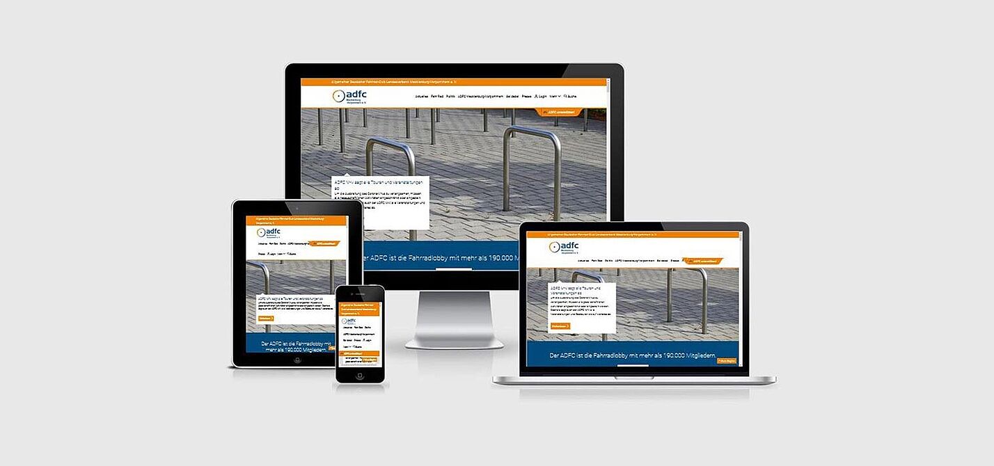 Die responsive Webseite Die responsive Webseite des Landesverbands Mecklenburg-Vorpommern